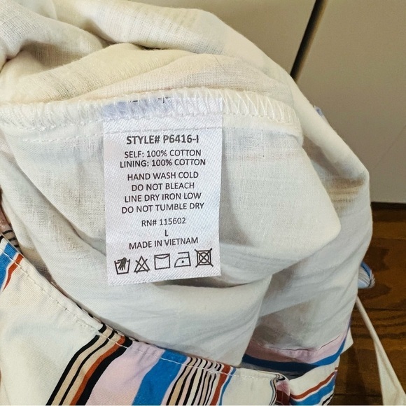 NWT Lush Multicolor Striped Shorts Romper Size Large - Picture 12 of 15